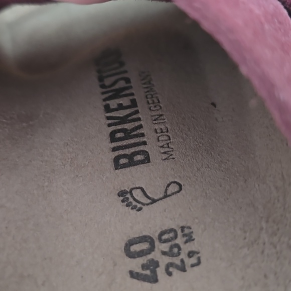 Birkenstock Women's Suede Sandals - Deep Red - Picture 2 of 7